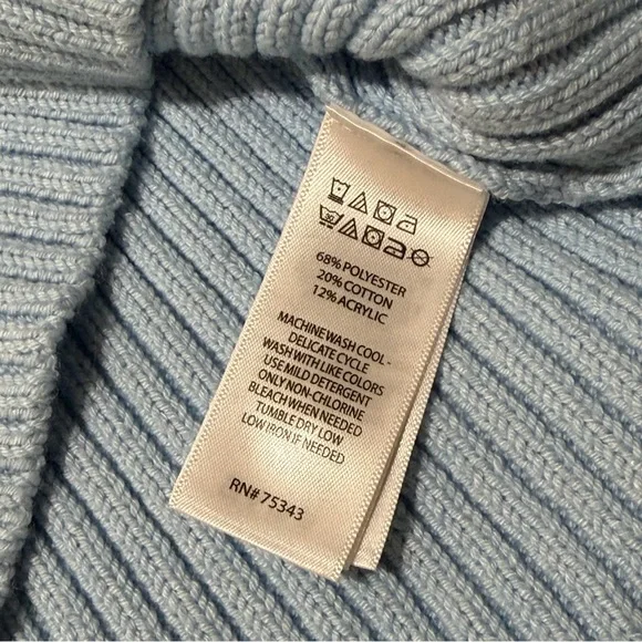 Jessica Simpson Light Blue Ribbed Knit Button Vest Sleeveless Top NWOT Size XS - Picture 7 of 8